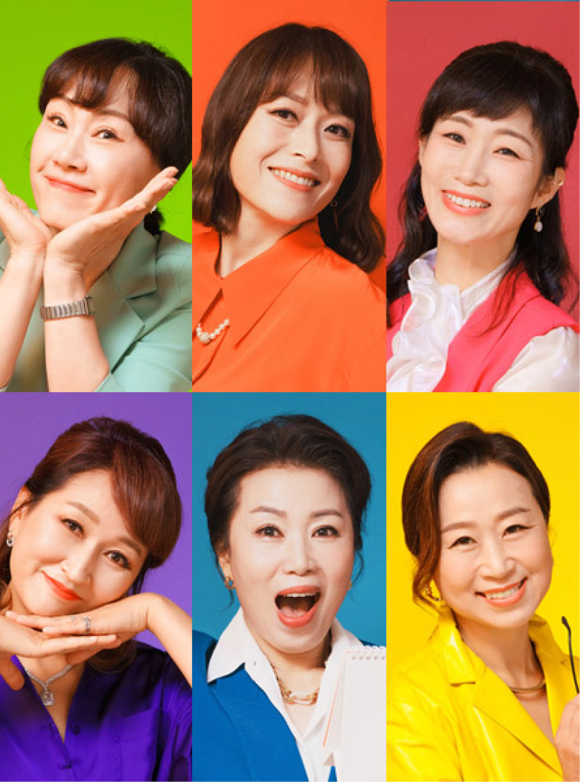 프로필 사진 디자인 예시 이미지(여러명일 경우)