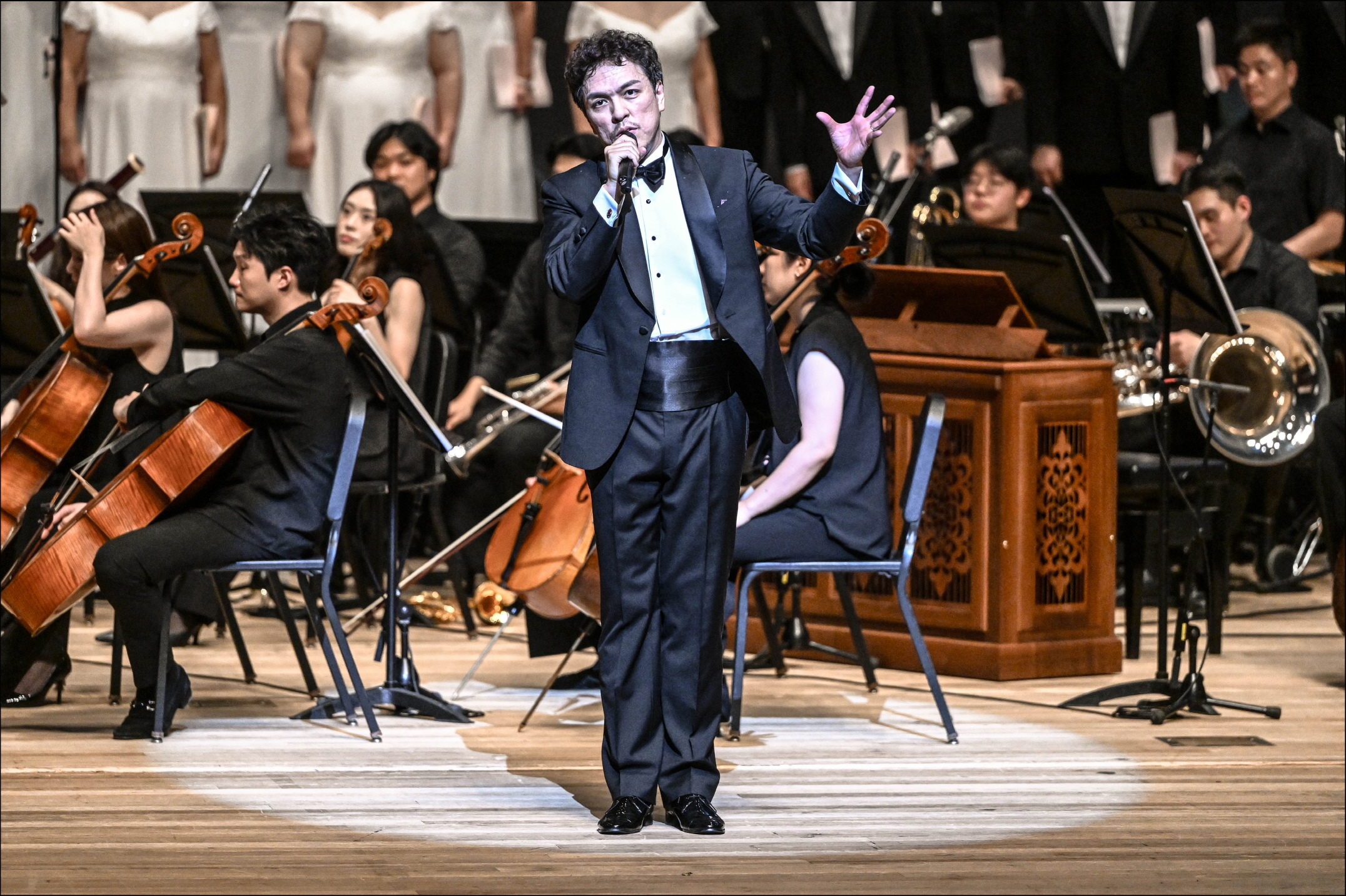 여름 가족 음악회 멀티미디어 이미지