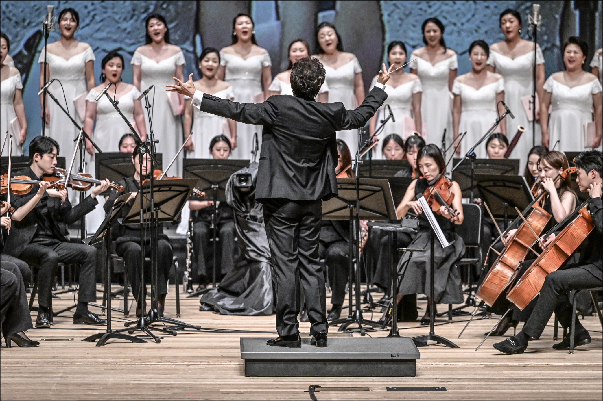 여름 가족 음악회 멀티미디어 이미지