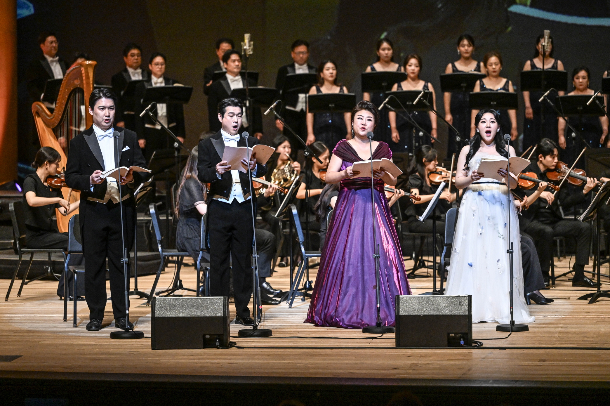 여름 가족 음악회 멀티미디어 이미지