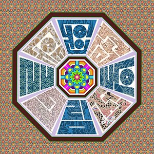 한글그림전통문양(한지에 인쇄)