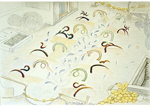 어기여차 어기영차(캔버스용지에 유성파스텔과 수채연필)