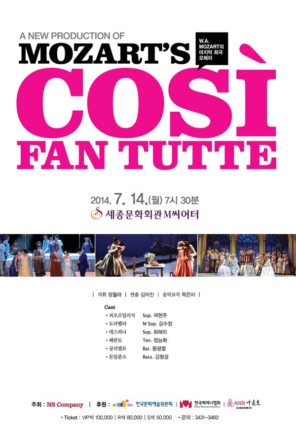 A NEW PRODUCTION OF MOZARTS COSI FAN TUTTE